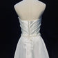 Robe de soirée longue en satin blanc, simple, élégante, discrète, exquise, avec des appliques, longueur au sol, robe de mariée gh3862