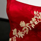 Girlhomeshops – Langes Ballkleid aus Satin mit roten Blumenapplikationen, Abendkleid, Partykleid gh5113