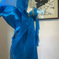 Blue Vintage Long Sleeve Beaded Long Chiffon Prom dresses Evening Gown Party Dress gh4941