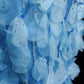 Blue gorgeous shiny elegant exquisite colorful beaded tulle long mermaid slim ball gown evening dress party dress prom dress legend of the blue sea gh3850