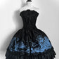 Girlhomeshops-Schwarzes Prinzessinnen-Mode-Kurzes Chiffon-Heimkehrkleid Geburtstagspartykleid gh5418