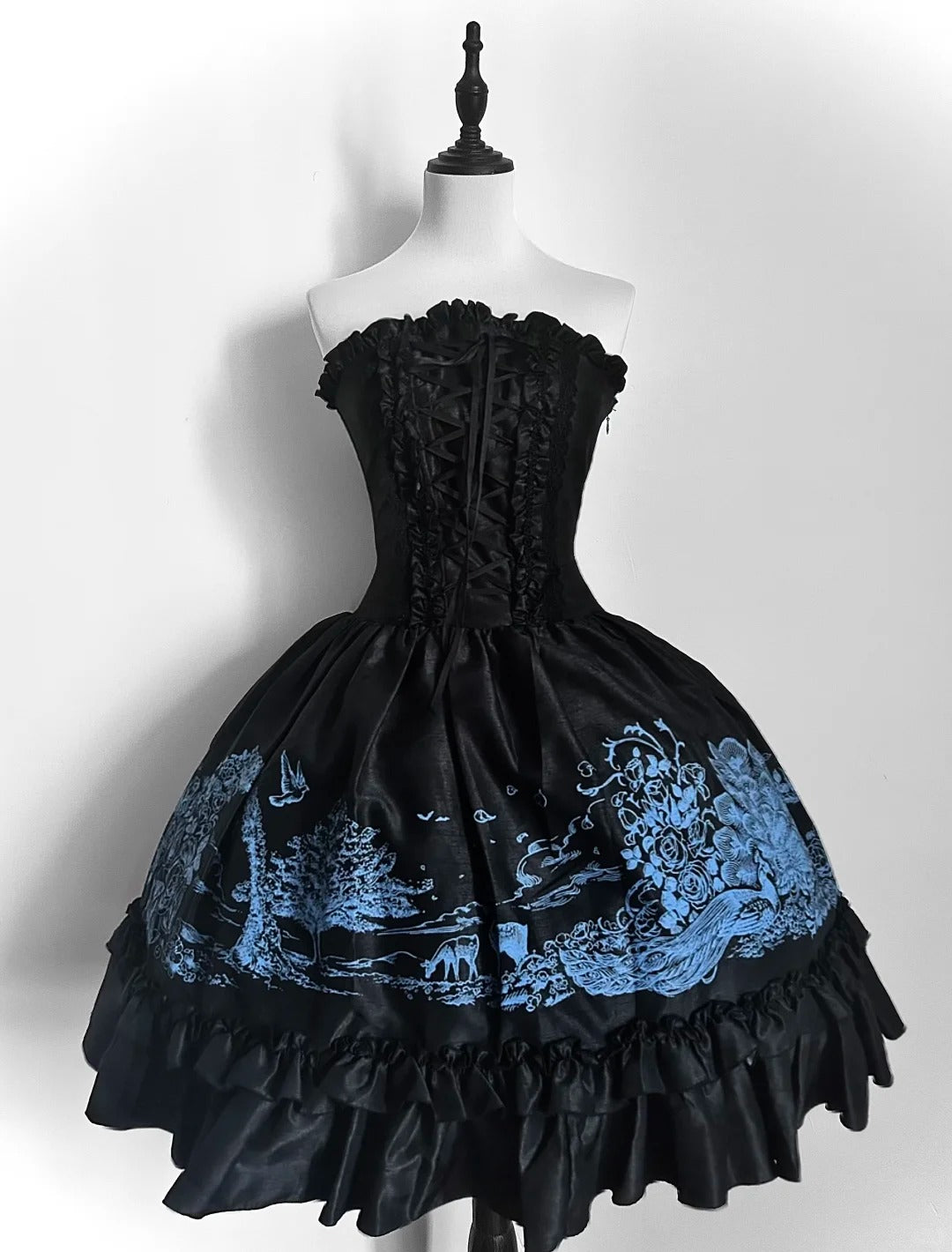 Girlhomeshops-Schwarzes Prinzessinnen-Mode-Kurzes Chiffon-Heimkehrkleid Geburtstagspartykleid gh5418