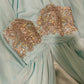 Blaues, perlenbesetztes, wunderschönes Meerjungfrau-Lang-Chiffon-Ballkleid mit Abendkleid und Partykleid gh4441
