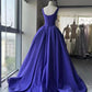 girlhomeshops - Robe de bal longue et élégante en satin violet gh6214