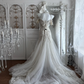 White Halter Neck Beaded Waist-Cinched Sexy Bodycon Prom Gown, Evening Gown & Bridal Wedding Gown gh7345