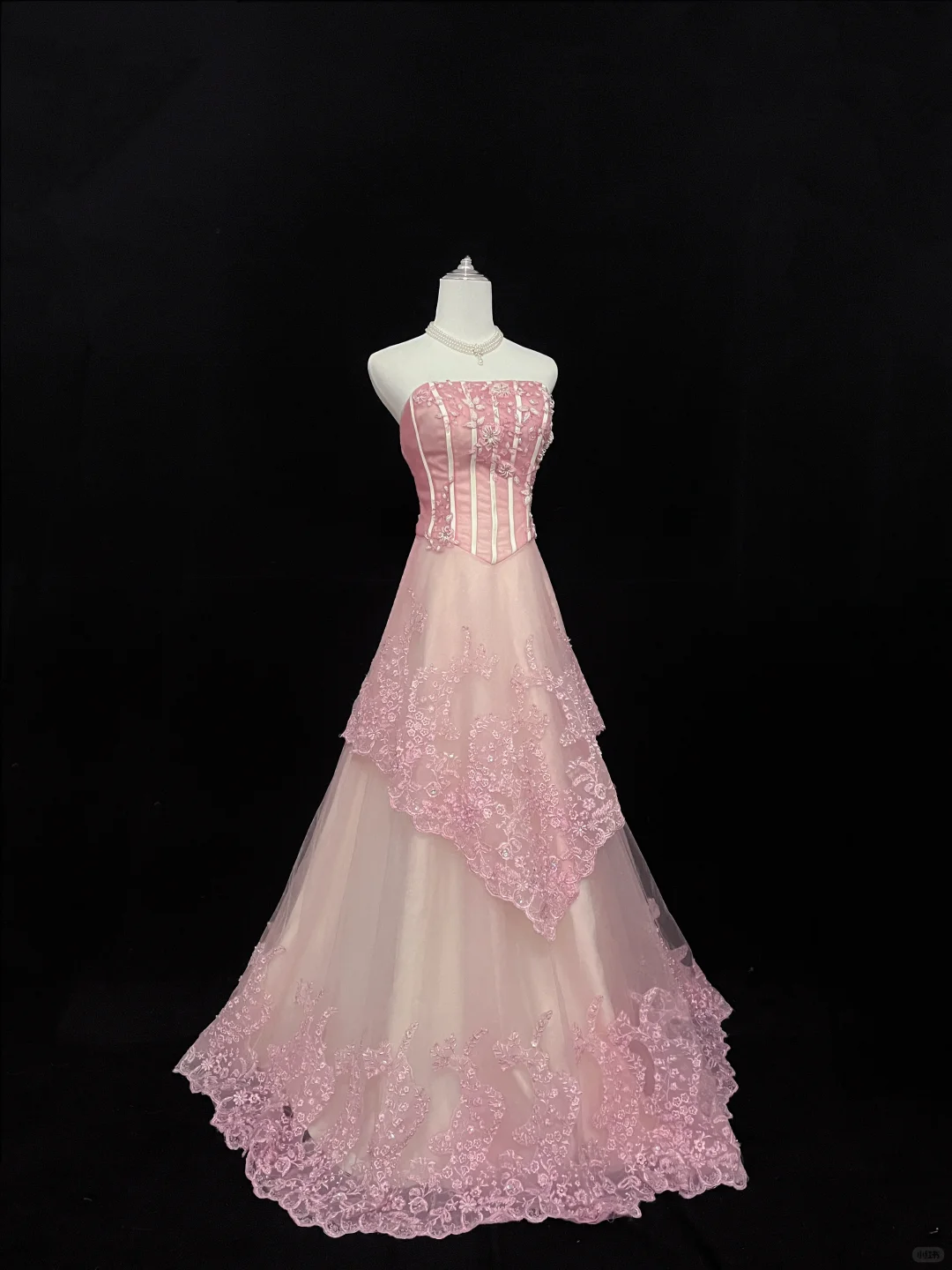 Blush Pink Strapless, Cinched Waist, Slim Fit Sexy Elegant Long Romantic Dress, Wedding Gown gh8049