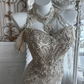 White Halter Neck Beaded Waist-Cinched Sexy Bodycon Prom Gown, Evening Gown & Bridal Wedding Gown gh7345