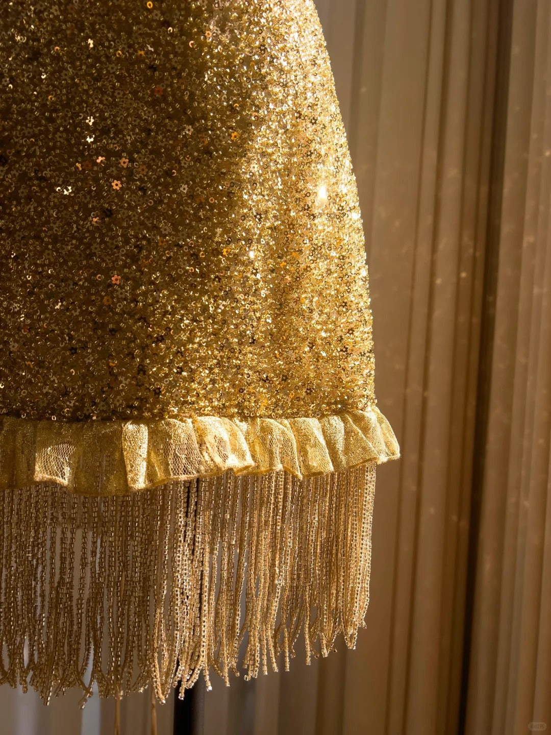 Robe de soirée courte à paillettes et pompons, luxueuse et brillante, magnifique, mignonne et élégante, robe de bal, robe de soirée, gh4165