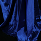 Blue Spaghetti Strap Fitted Waist Satin Sexy Prom Dress, Evening Party Gown gh7310