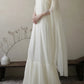 girlhomeshops - Robe de fée blanche longue en mousseline de soie gh5735
