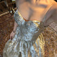 Gilded Elegant Fashion Vintage Long Satin Ball Gown Evening Dress Wedding Guest Party Dress Bridesmaid Dress Prom Dress gh3993