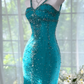 Girlhomeshops-Blue gorgeous exquisite beaded long chiffon Prom dress evening dress party dress gh5162