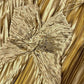 Gold metal bead embellishment long satin ball dress, evening dress, graduation dress gh4507