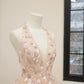 Girlhomeshops - Robe de soirée longue en tulle à paillettes et motif floral rose, robe de bal, robe d'anniversaire, gh5071
