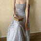 girlhomeshops – Hellblaues, schlichtes und elegantes, langes Ballkleid aus Tüll, gh5605