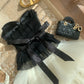 Niche Luxury Schwarz-Weißes trägerloses Spitzen-Tüll-Abendkleid gh7003