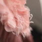 Robe de soirée longue en tulle rose élégante et unique, coupe en biais, plissée irrégulière, en queue de poisson, pour dîner, mariage, cérémonie, anniversaire, gh4079