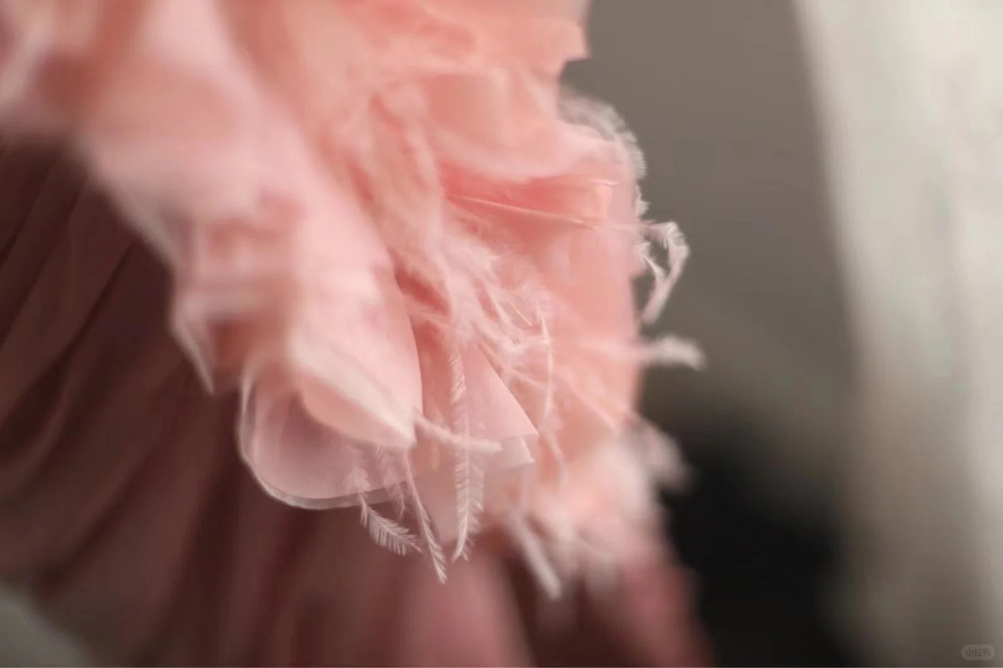 Robe de soirée longue en tulle rose élégante et unique, coupe en biais, plissée irrégulière, en queue de poisson, pour dîner, mariage, cérémonie, anniversaire, gh4079