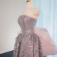 Robe de soirée longue à paillettes argentée et brillante, avec nœud rose, robe de bal, robe de remise de diplôme, gh4552
