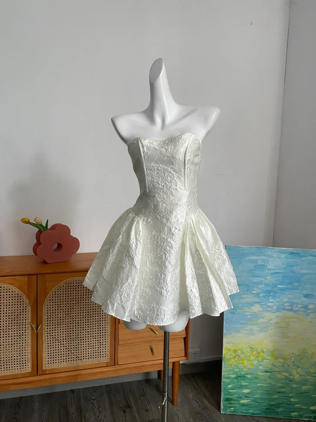 Schwarz/Rot/Weiß Mode Kurze Satin Prinzessin Kleid Homecoming Kleid Geburtstag Party Kleid Cocktail Party Kleid Abendkleid Ballkleid Abendkleid gh3970