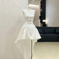 Weißes wunderschönes Prinzessinnen-Heimkehrkleid, kurzes Chiffon-Ballkleid, Abendkleid, Geburtstagskleid, gh4523