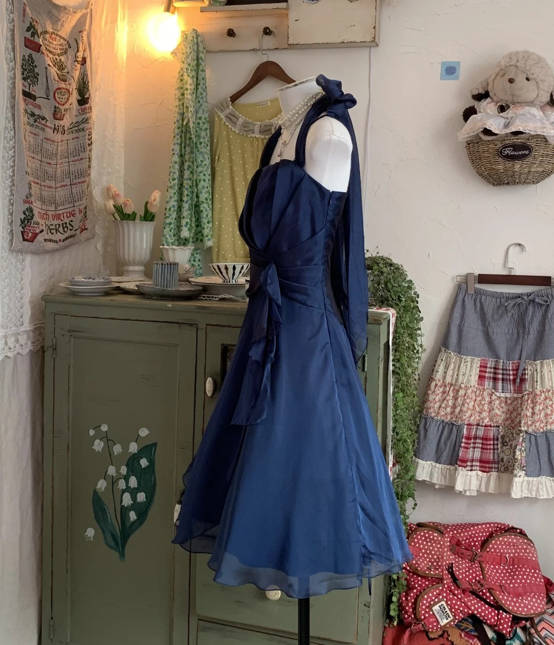 Robe de soirée courte en mousseline de soie et tulle, élégante et scintillante, bleue, pour fête d'anniversaire, bal de promo, gh3921