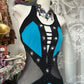 Girlhomeshops-Blue beaded sexy elegant long suspender Prom dress evening dress party dress gh5187