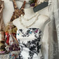 Girlhomeshops-Black floral elegant long satin A-line Prom dress evening dress party dress gh5171