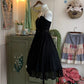 Black sweet cute short chiffon exquisite lace bow tie homecoming dress evening dress birthday party dress prom dress ball gown gh3922