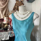 Blue homecoming dress vintage fashion beautiful long tulle prom dress evening dress gh4778