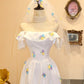 girlhomeshops-Ballkleid, elegantes Brautkleid mit Blumenstickerei, schulterfrei, langes One-Shoulder-Brautkleid gh5903