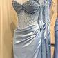 Pink/green/blue Gorgeous Shiny Exquisite Beaded Long Slit Elegant Sexy Prom Dress Evening Dress Party Dress gh3231