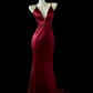 Robe de soirée longue en satin blanc style sirène, élégante, gh4474