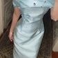 girlhomeshops-Hellblaues Satin-Diamantkleid mit Nieten, elegante Linien zeigen leichte, luxuriöse Textur gh5900