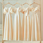 Champagne Elegant Fashion Long Floor Length Satin Bridesmaid Dresses Ball Gown Evening Gown Wedding Guest Party Gown Wedding Mother of the Wedding Dress gh4001