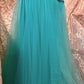 Robe de soirée sirène longue en mousseline de soie et dentelle, rose, perlée, magnifique, gh4443