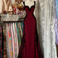 girlhomeshops-Retro Psychedelic Style Black Tulle & White Lace Spaghetti - Strap Maxi Long Birthday Fantasy Dress gh5883