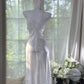 Girlhomeshops-White simple fashion elegant long chiffon Prom dress evening dress party dress gh5164