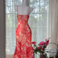 Red Beaded Romantic Elegant Long Chiffon Ball Gown Evening Gown Party Gown Date Gown gh4615