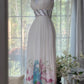 girlhomeshops-Elegant Sweet And Romantic Light Luxury Rhinestone - Decorated Floral Deep V - Neck Open - Back Long Gown gh5842