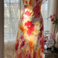 Colorful Romantic Floral Elegant Fashion Exquisite Beaded Long Chiffon Ball Dress Evening Dress Party Dress Valentine's Day Date Dress Wedding Guest Dress gh4007