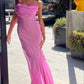 Pink Fashion Strap Long Tulle Prom Dress Evening Dress gh3068