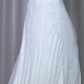 ✨Girlhomeshops-Lace Beaded Mermaid Wedding Dress White V Neck Sleeveless Bridal Gown gh9958