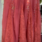 Dusty Pink Square Neck Spaghetti Strap Beaded 3D Floral Waist Lace Mermaid Long Evening Dress with Chiffon Sash, Prom Gown gh9530