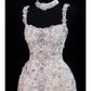 Girlhomeshops - Rosa, exquisites, kurzes Satin-Heimkehrkleid mit Perlen, Geburtstagspartykleid, gh5376