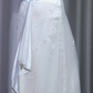 ✨Girlhomeshops-Spaghetti Strap Mermaid Wedding Dress, White Floral Embroidery Beaded Evening Gown gh9950