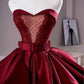 Red fashion sexy elegant Exquisite lace long satin ball gown evening dress gh3367