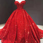 Silber/Rot/Grün Glänzend Wunderschöne Pailletten Langes Ballkleid Abendkleid Off Schulter Erwachsene Zeremonie Kleid gh3128