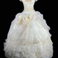 Pale Apricot Off-the-Shoulder Waist-Cinched Voluminous Skirt Gown, suitable for prom, graduation and birthday parties gh7161
