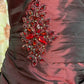 Robe de soirée bordeaux rétro élégante et exquise, à épaules dénudées, sans manches, en satin, longueur au sol, avec strass, gh4210